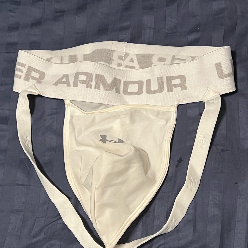 White Under armour jock